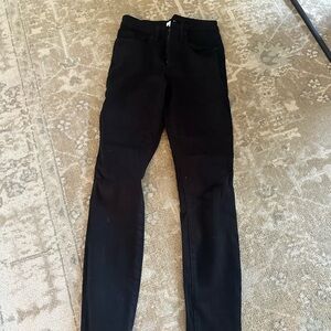 Good American black skinny jeans